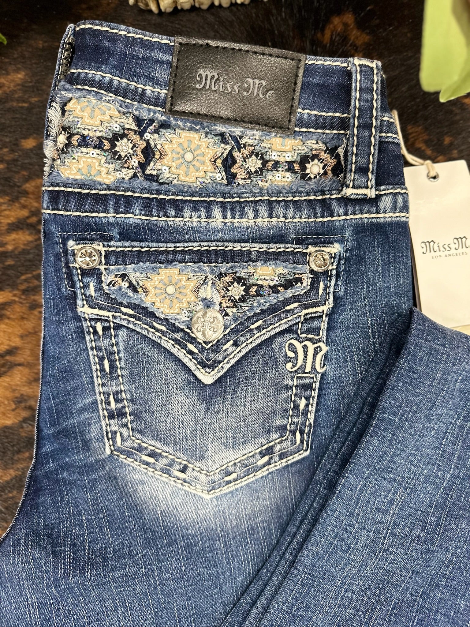 Bling Miss Me Pantalones Meet Me Light Blue Bling Wing Pocket