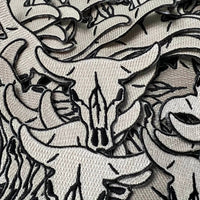 Cow Skull Iron On Patch