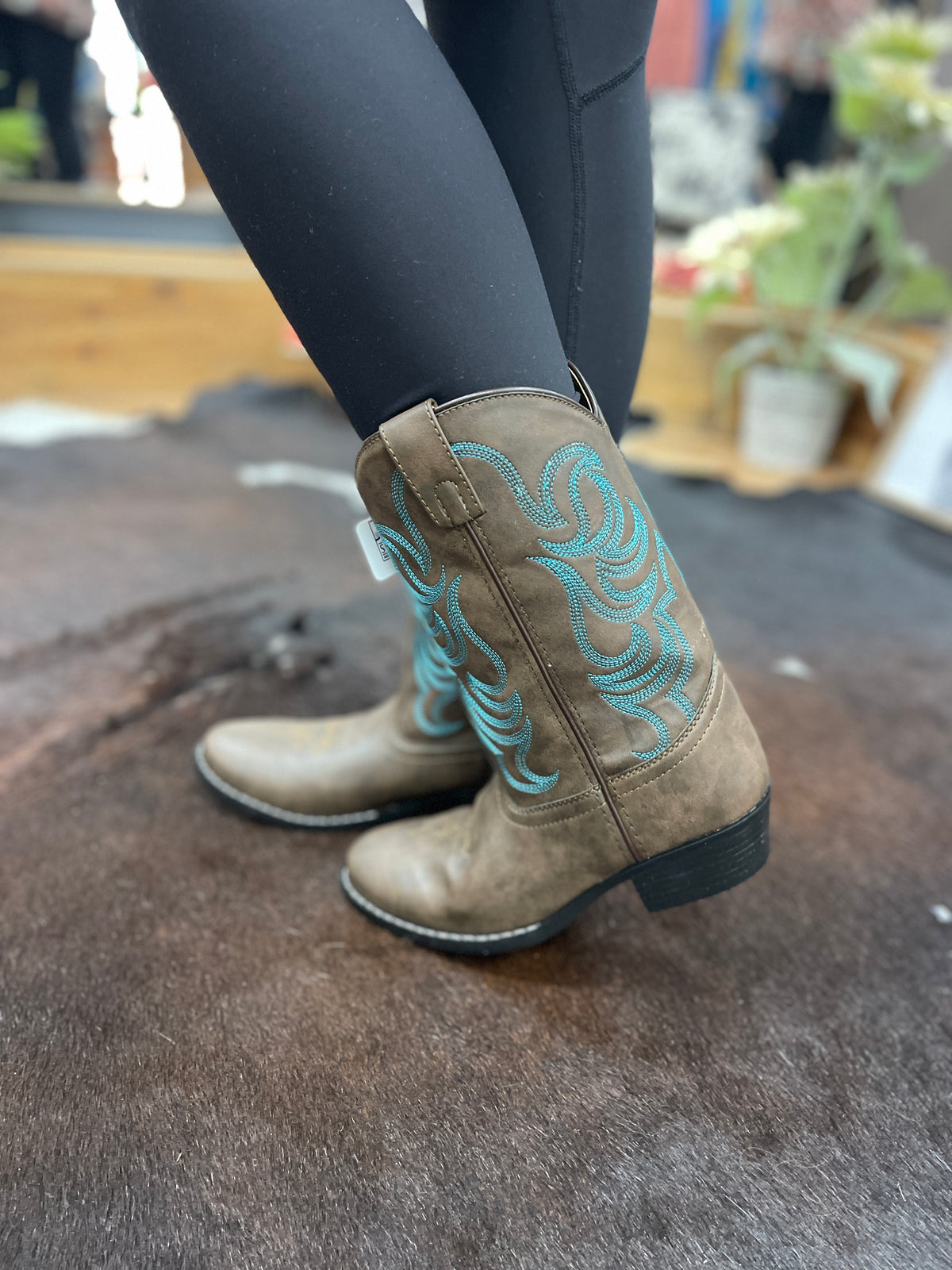 Teal Trail Blazers- Li'l Britches Boots