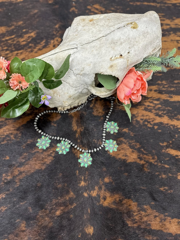 Desert Emerald Blossom Necklace