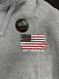 Men’s Howitzer “Don’t Tread On Me” Hoodie – Heather Grey