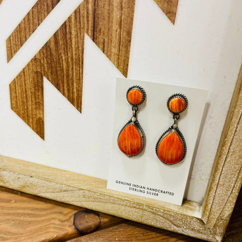 Navajo Spiny Oyster Earrings