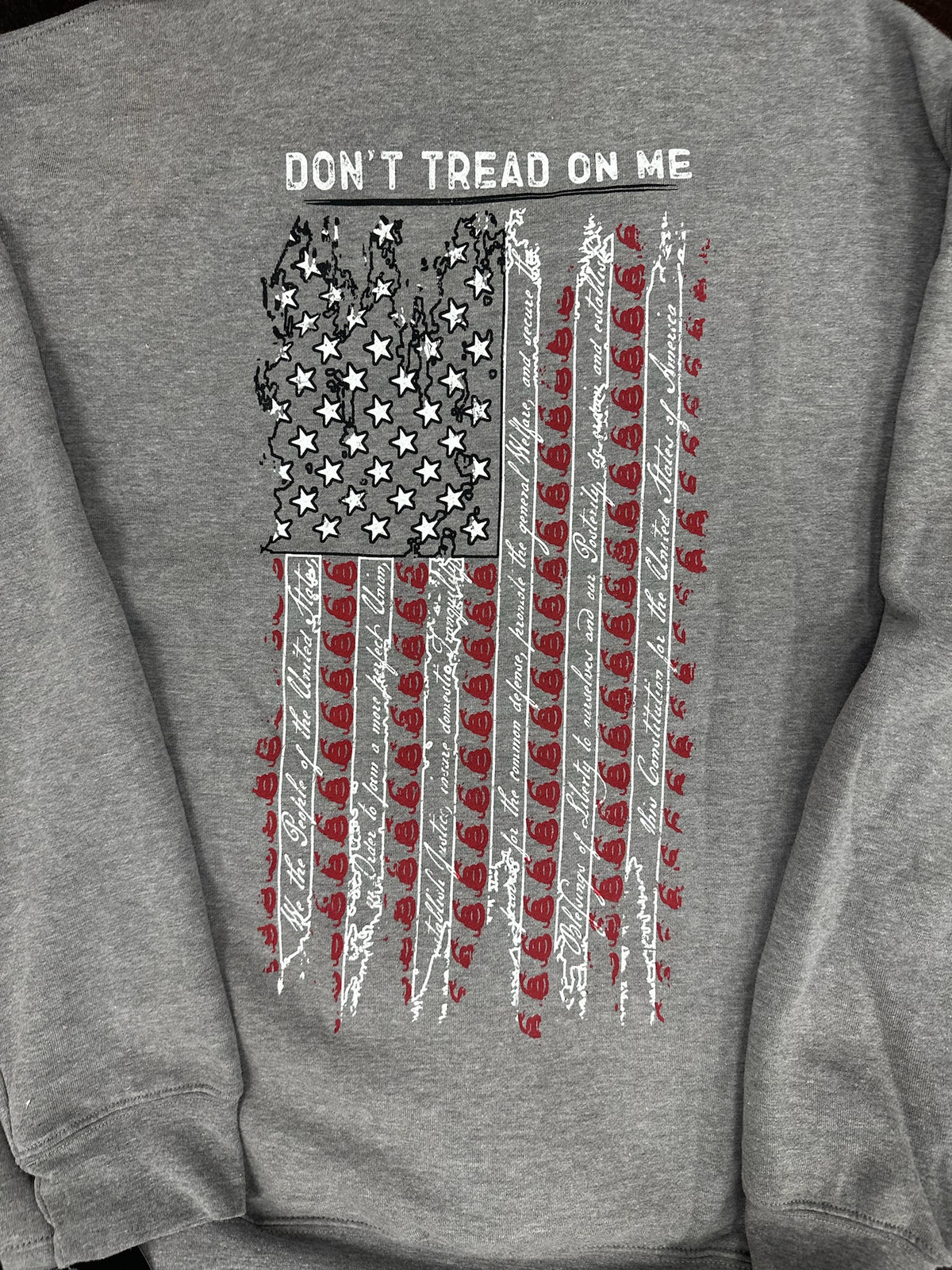 Men’s Howitzer “Don’t Tread On Me” Hoodie – Heather Grey