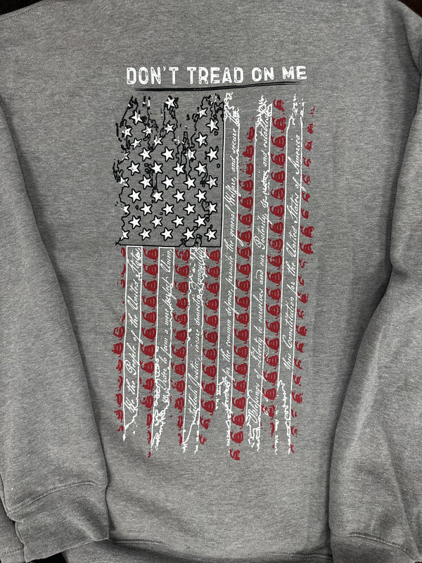 Men’s Howitzer “Don’t Tread On Me” Hoodie – Heather Grey