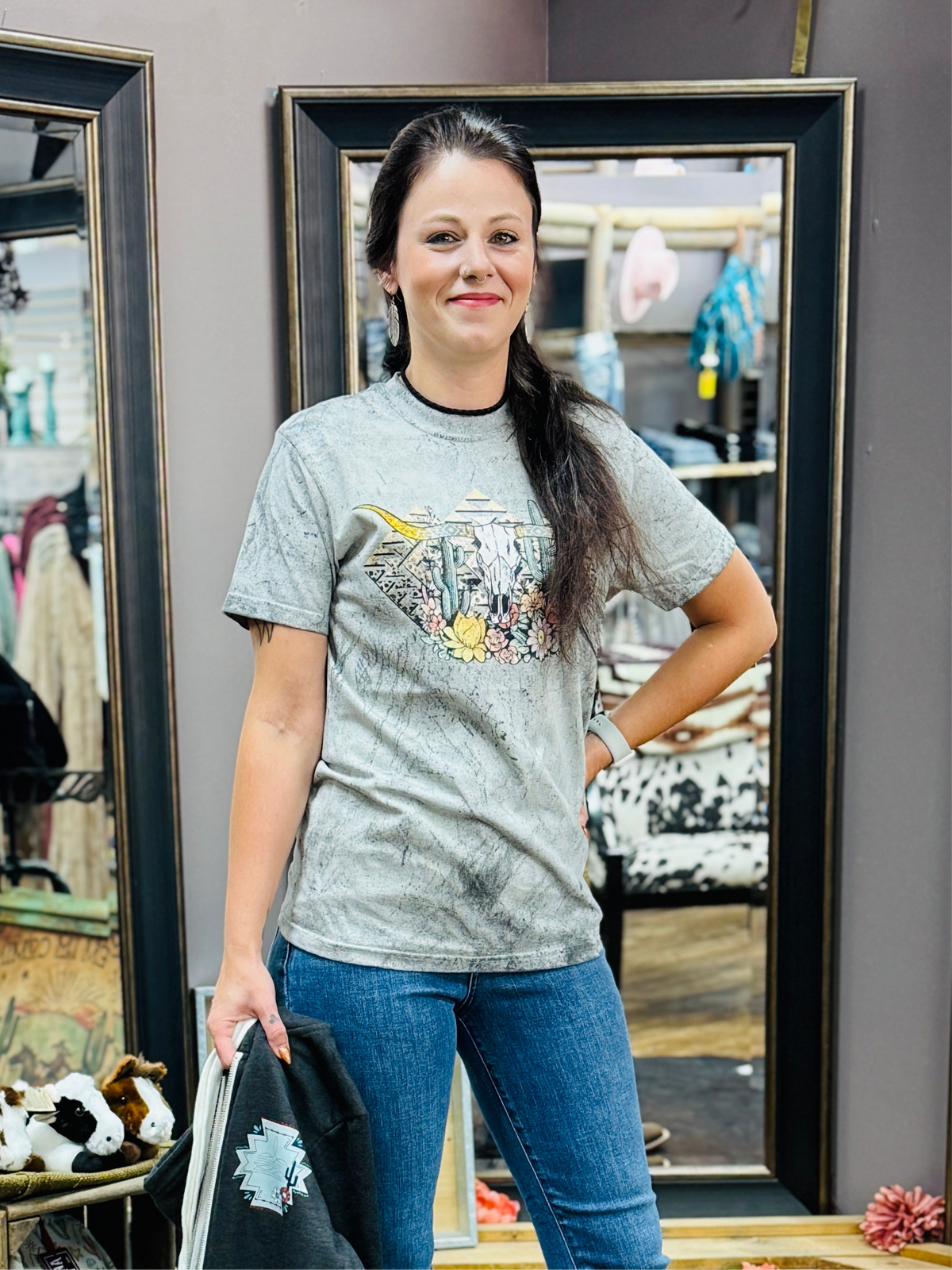 Desert Vibes Longhorn Tee