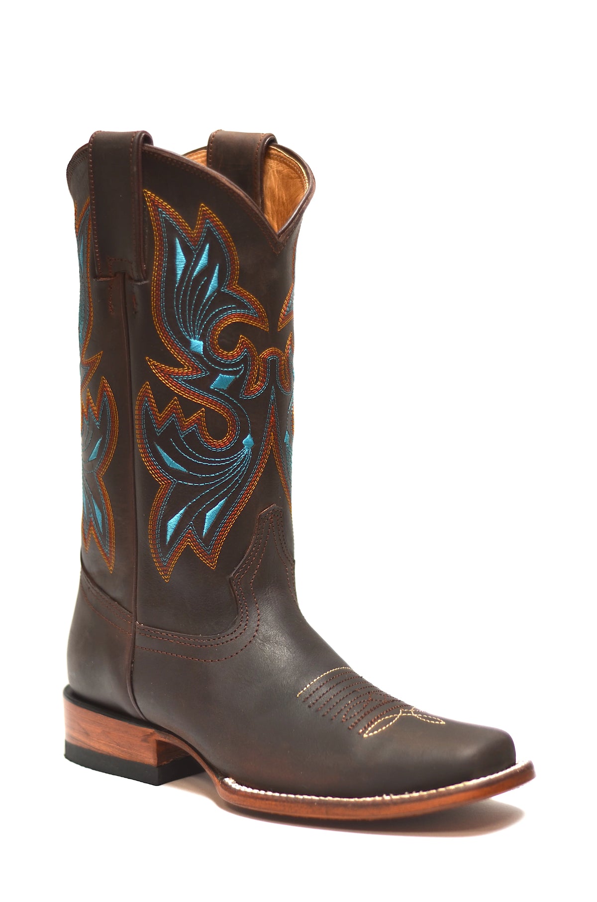 Redhawk Brown Western Boot