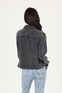Angie ACID WASH TENCEL JACKET