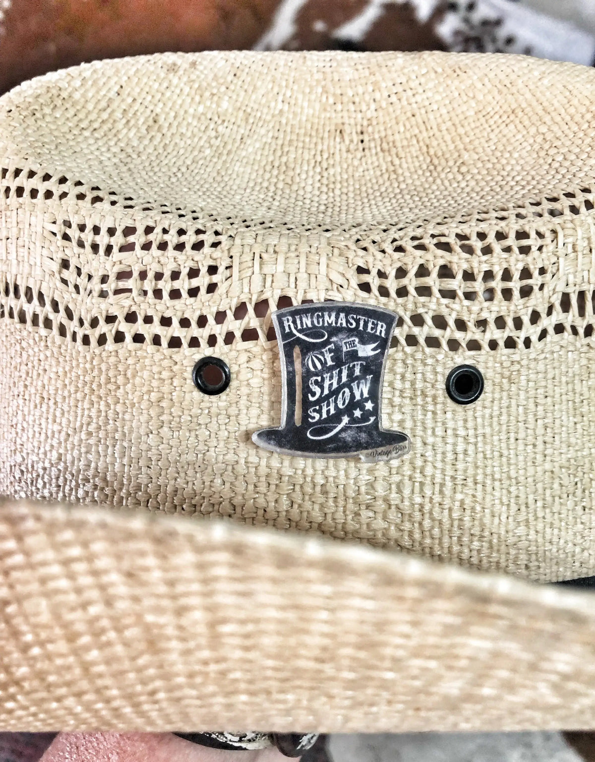 Ringmaster of the Shitshow Acrylic Hat Pin Hat Bar
