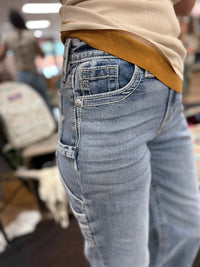 Miss Me Hi Rise Cargo Wide Leg