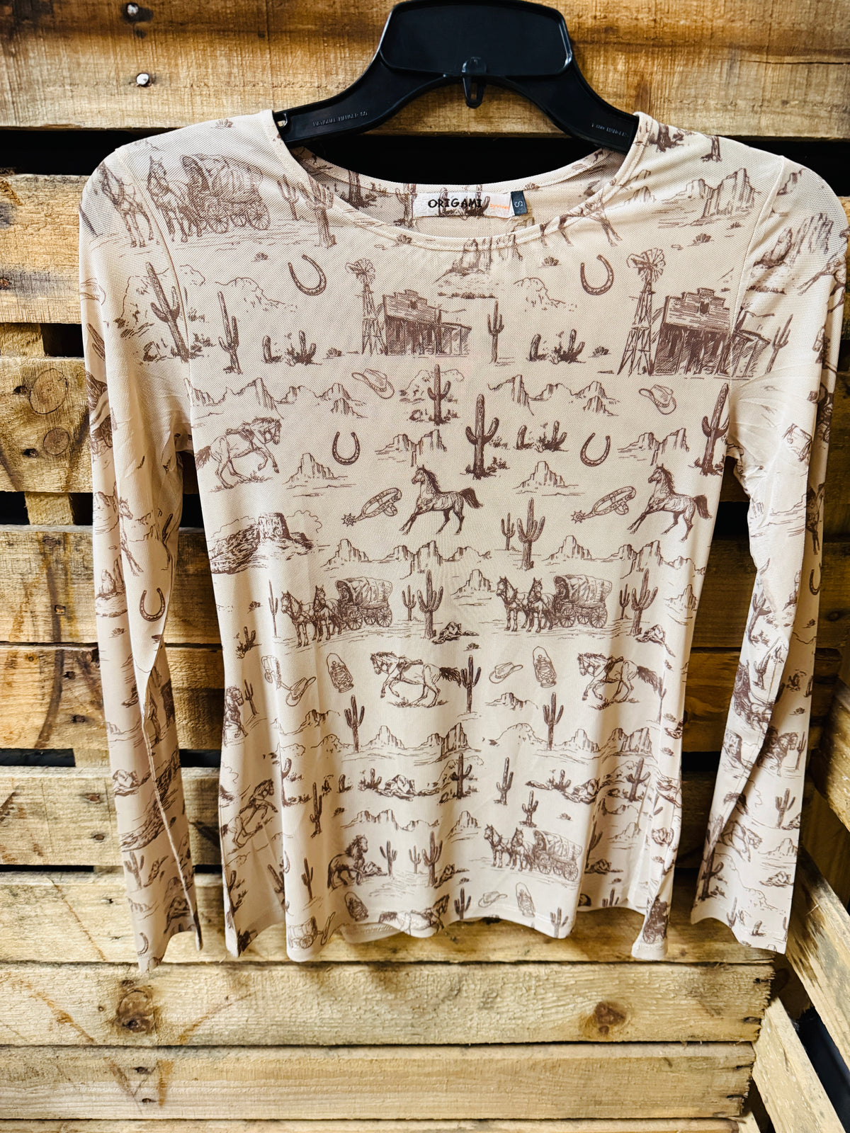 Desert Sketch Sheer Top