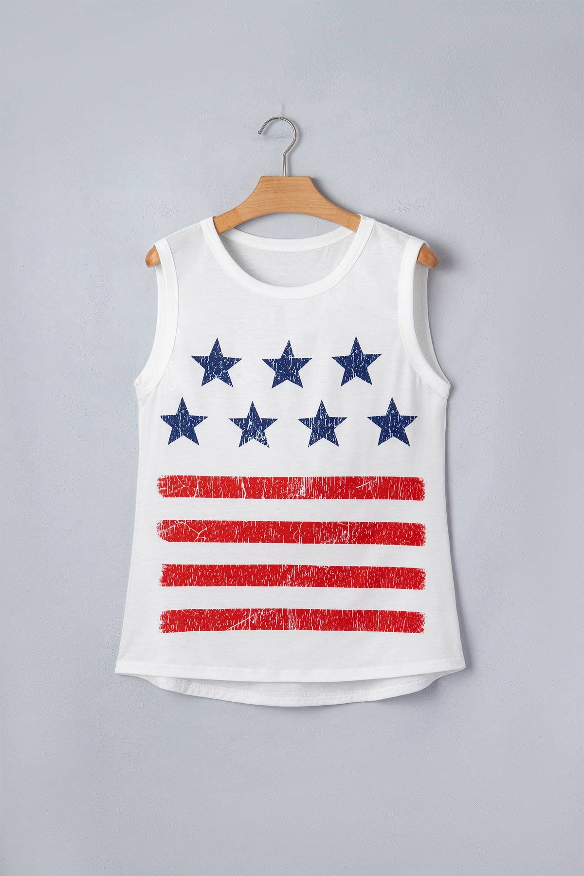 Stars & Stripes Patriotic Sleeveless Tank Top