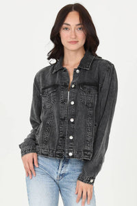 Angie ACID WASH TENCEL JACKET
