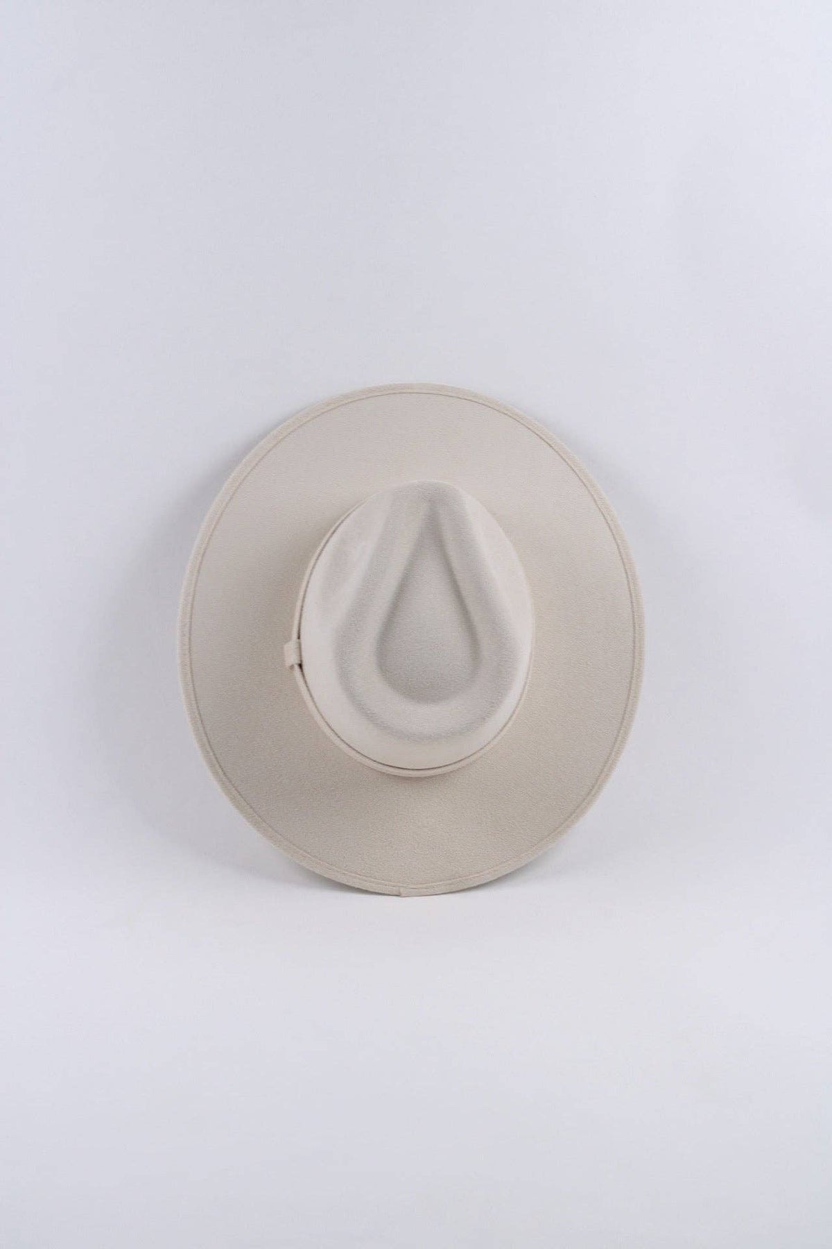 Vegan Suede Rancher Hat - Ivory