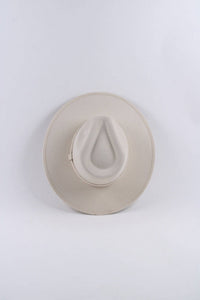 Vegan Suede Rancher Hat - Ivory