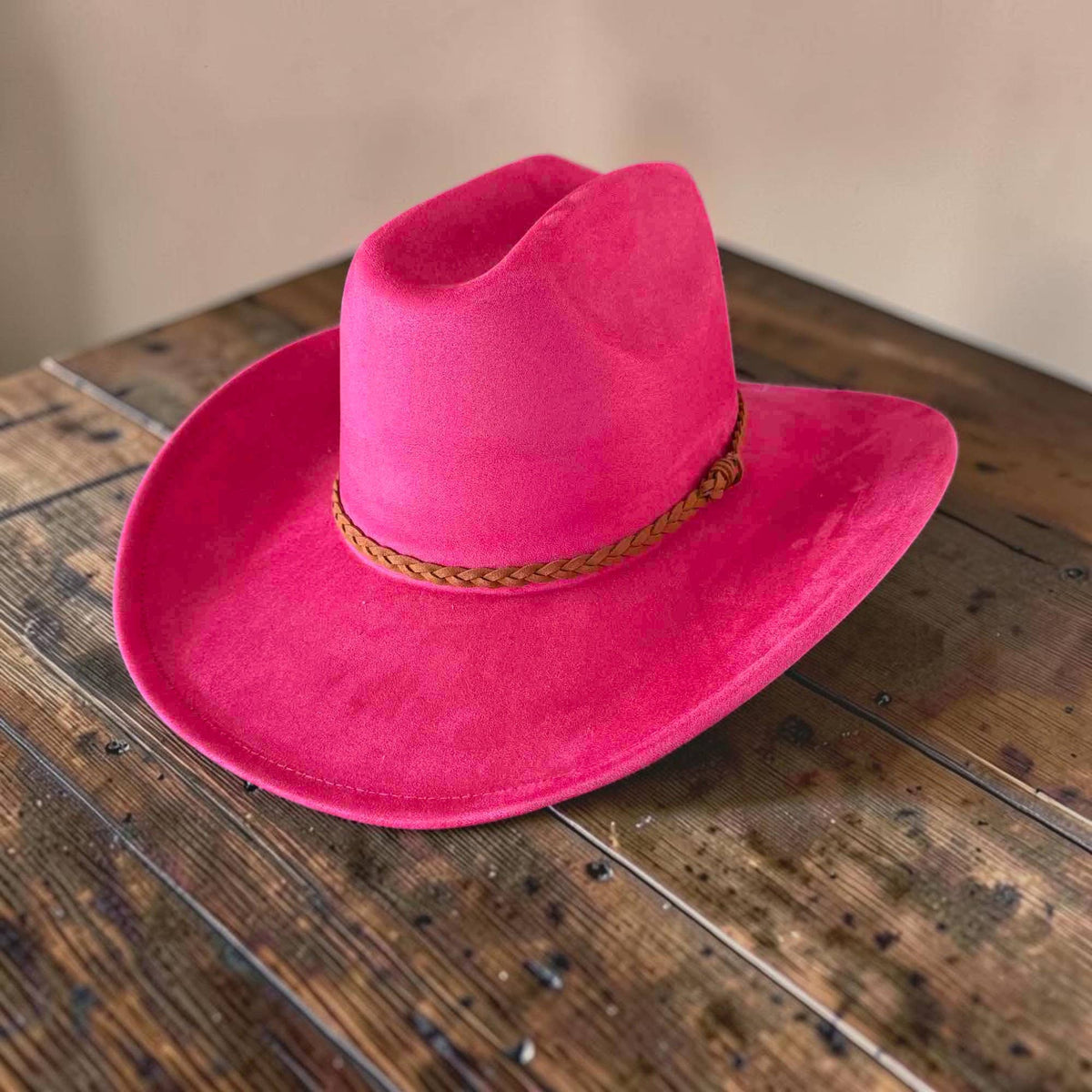 🤠Vegan Suede Cowboy Hat W/ Suede Hat Band
