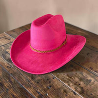 🤠Vegan Suede Cowboy Hat W/ Suede Hat Band