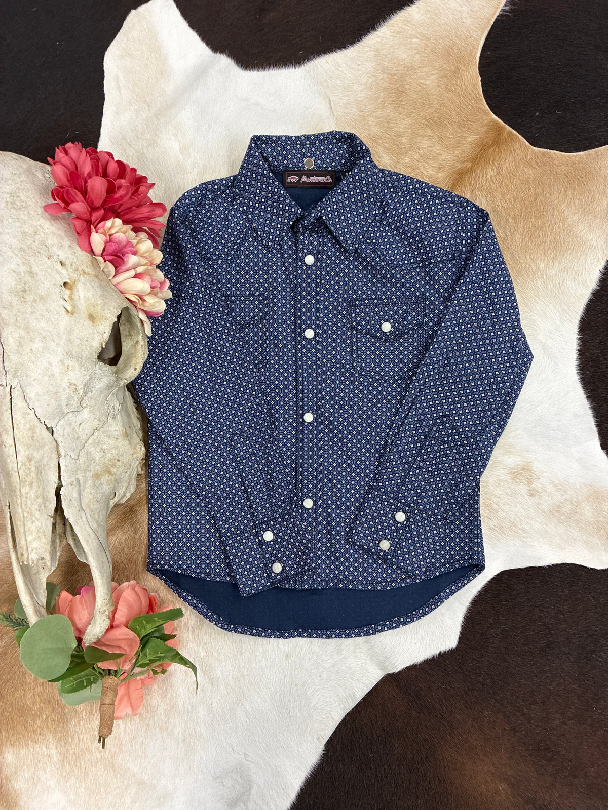 Little Wrangler Geo Snap Shirt