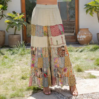Tiered Every Day Pants with Patchwork