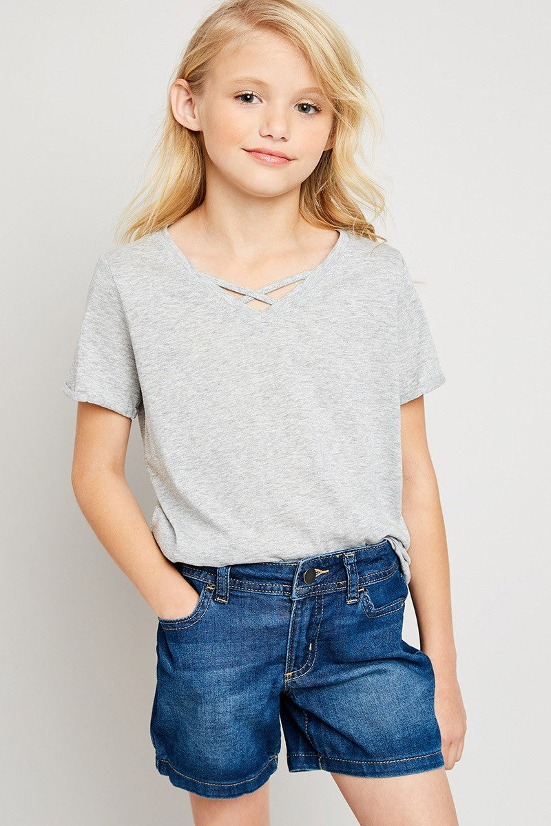 Girls Heather Top