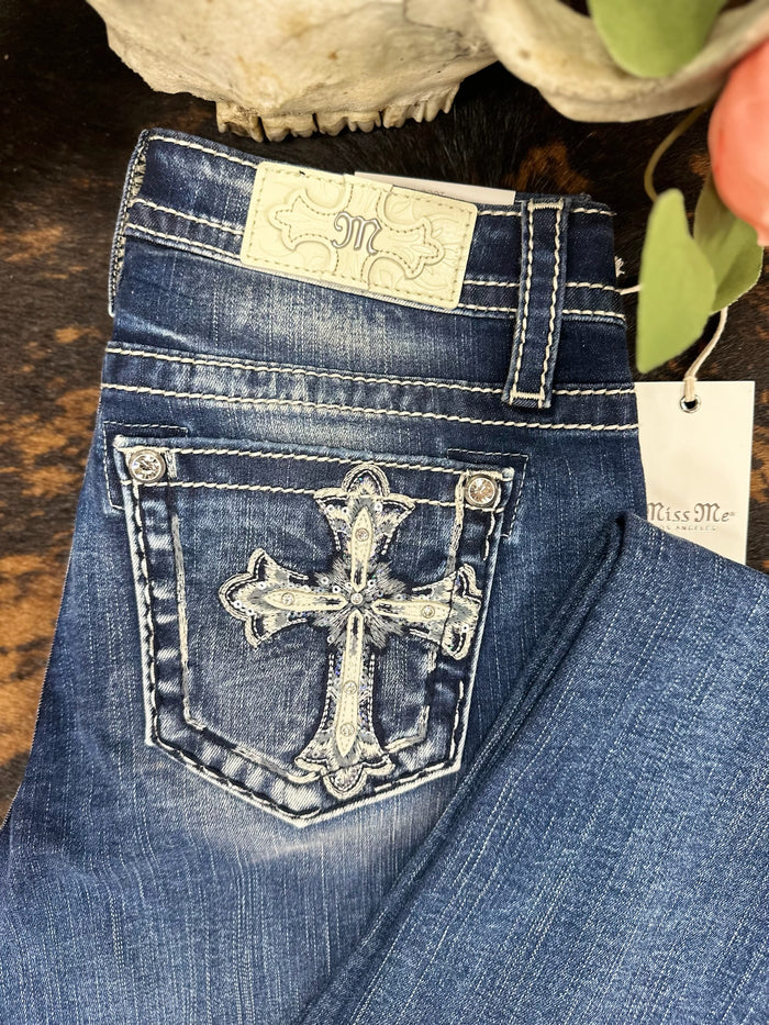 Miss Me Cross Bootcut