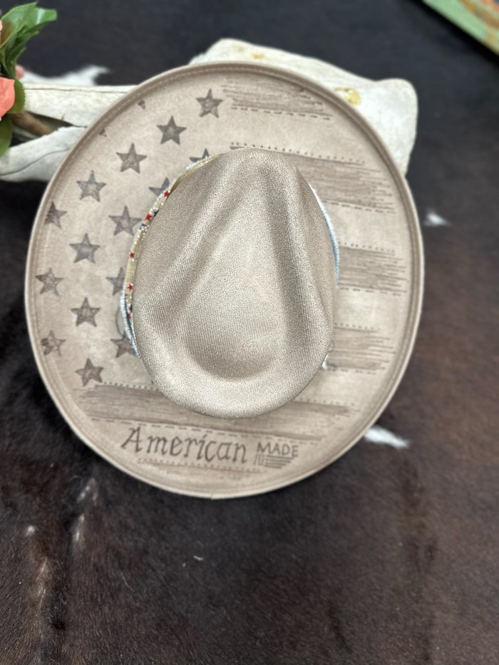 American Made Custom Burned Hat
