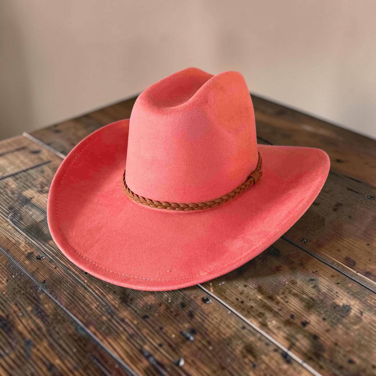 🤠Vegan Suede Cowboy Hat W/ Suede Hat Band
