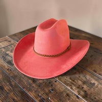 🤠Vegan Suede Cowboy Hat W/ Suede Hat Band
