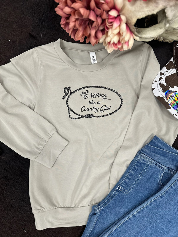 Li’l Britches Grey Long Sleeve Top by ML Kids