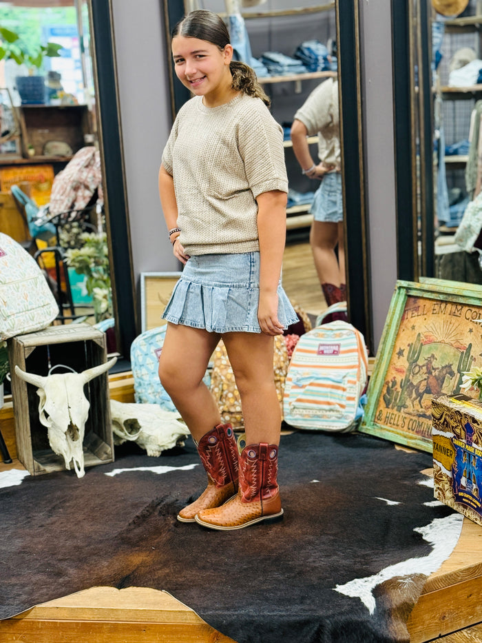 Li’l Britches Pleated Skirt by ML Kids