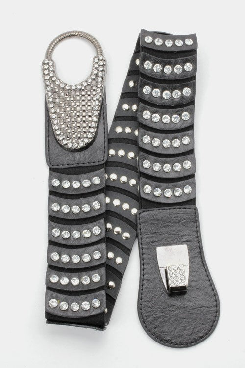 Rhinestone Stretch Belts