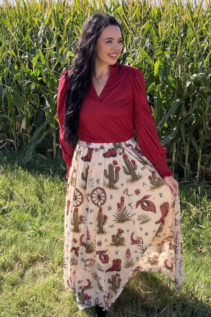 Sterling Kreek Homestead Honey Maxi Skirt