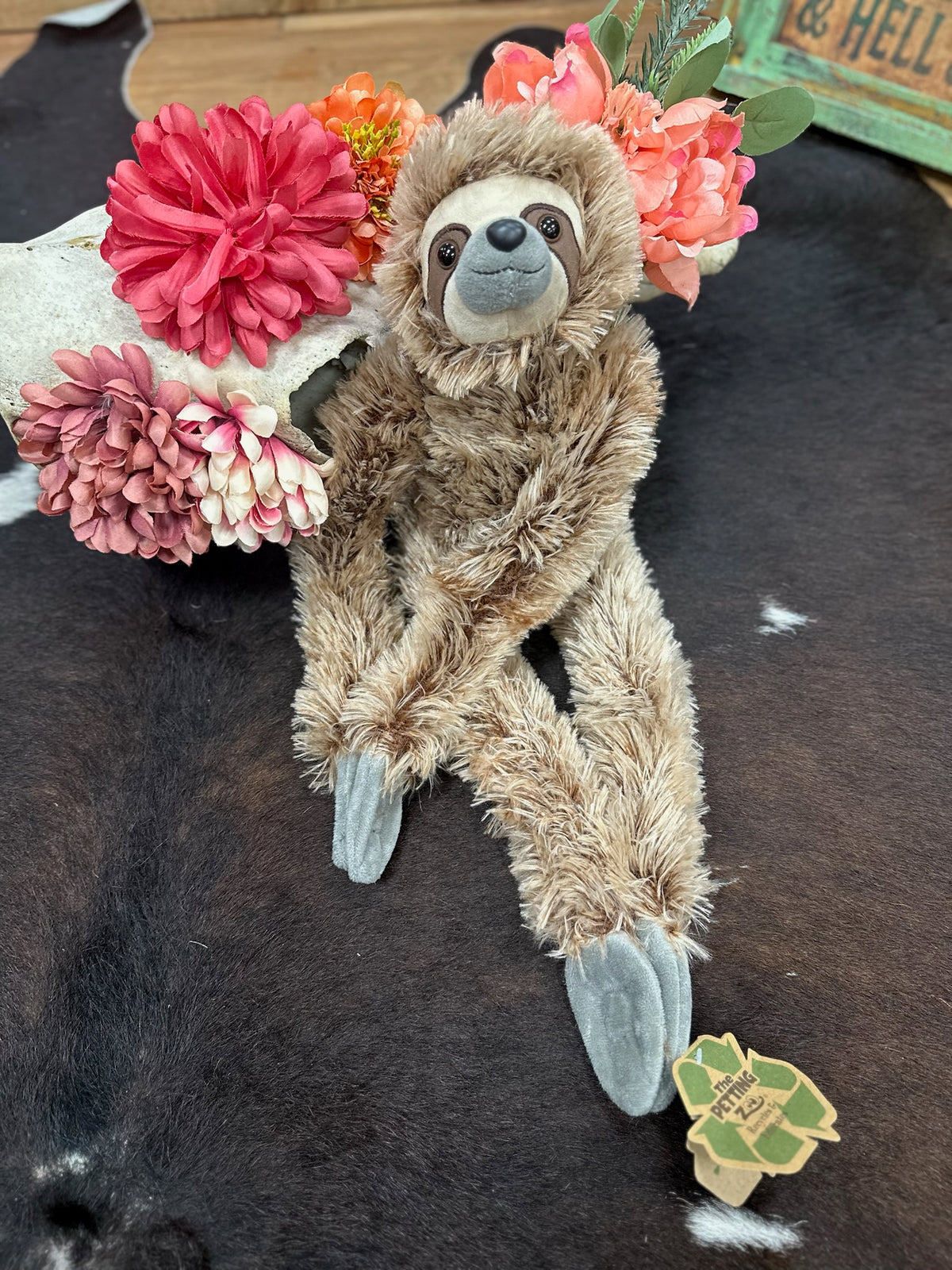 Hanging Sloth Stuffed Animal – The Petting Zoo