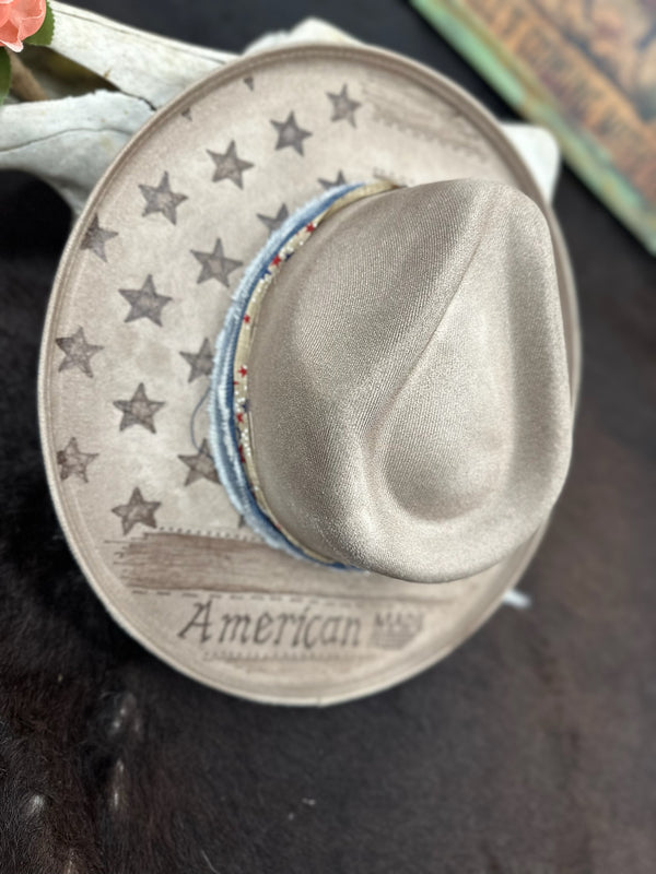 American Made Custom Burned Hat