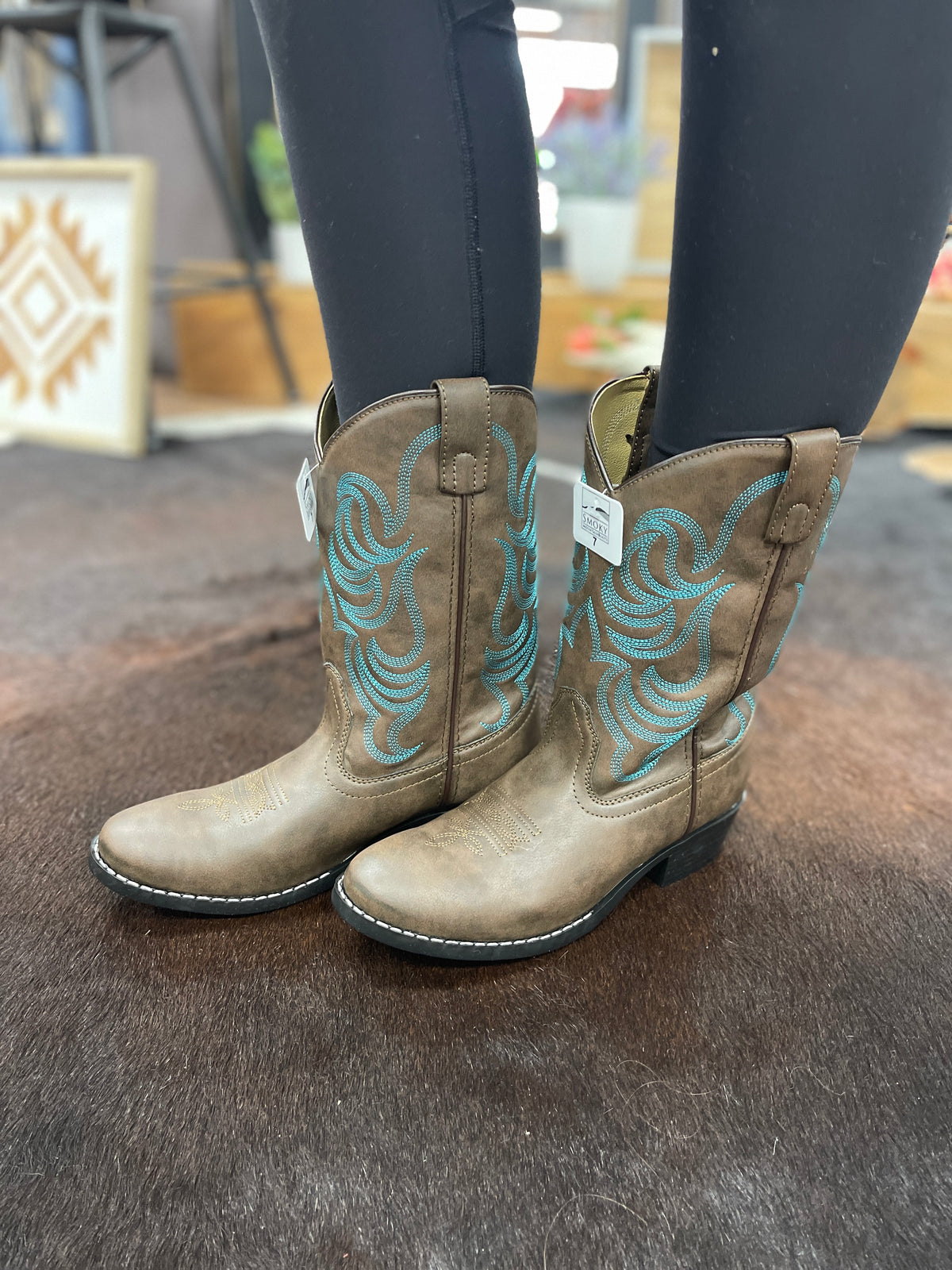 Teal Trail Blazers- Li'l Britches Boots