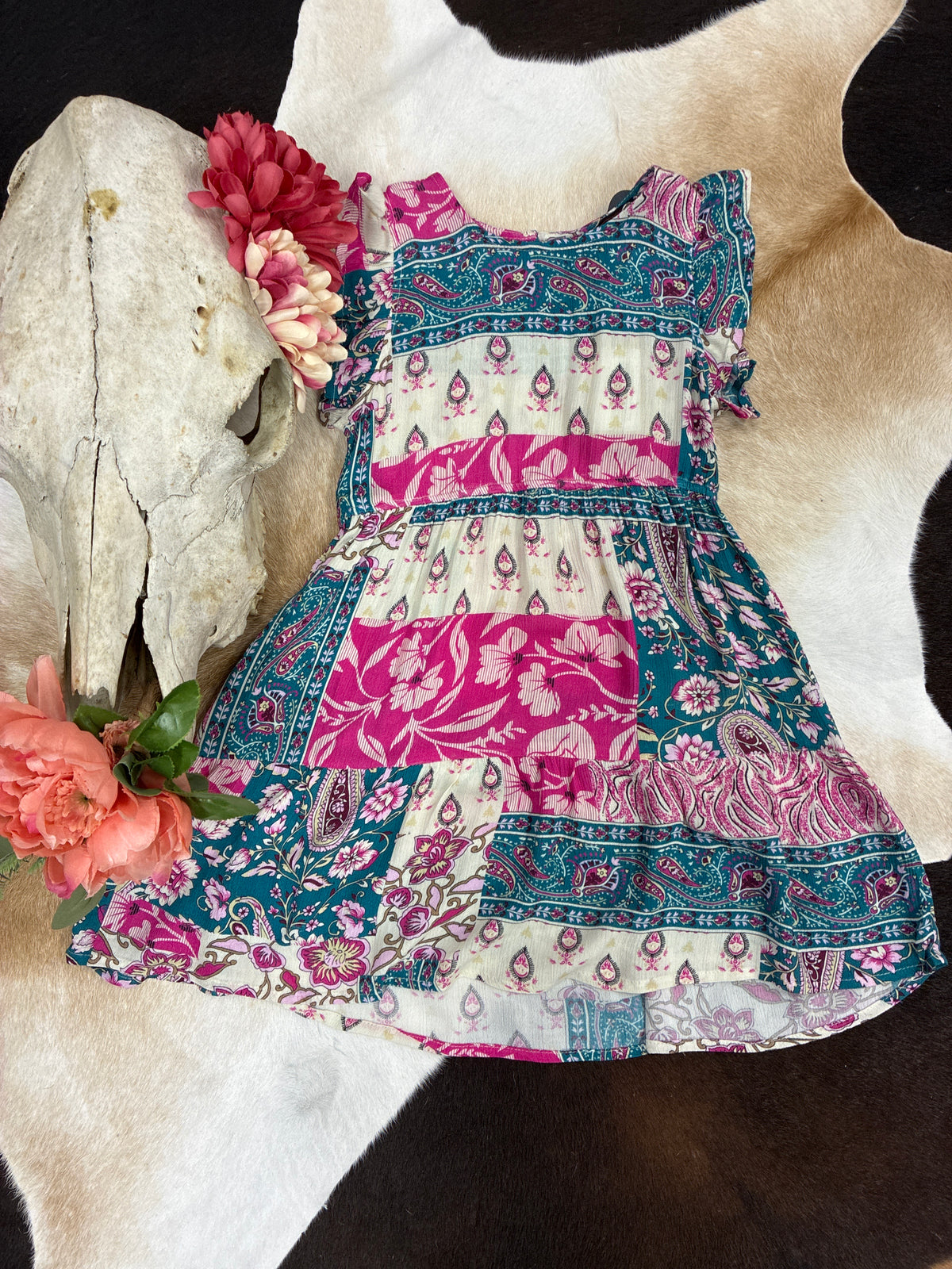 Li’l Britches Wildflower Patchwork Dress