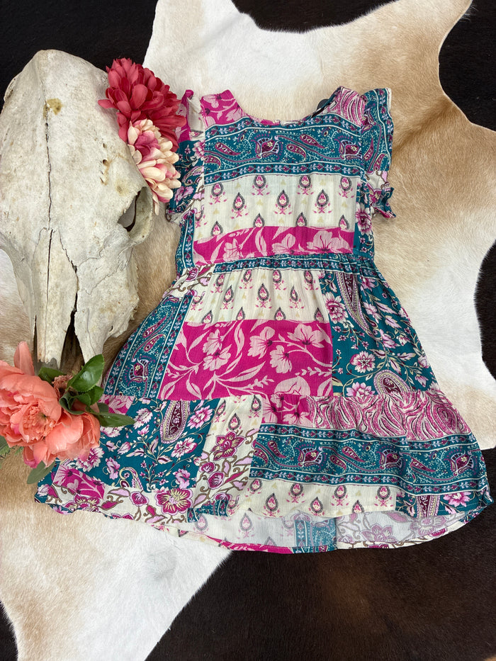 Li’l Britches Wildflower Patchwork Dress