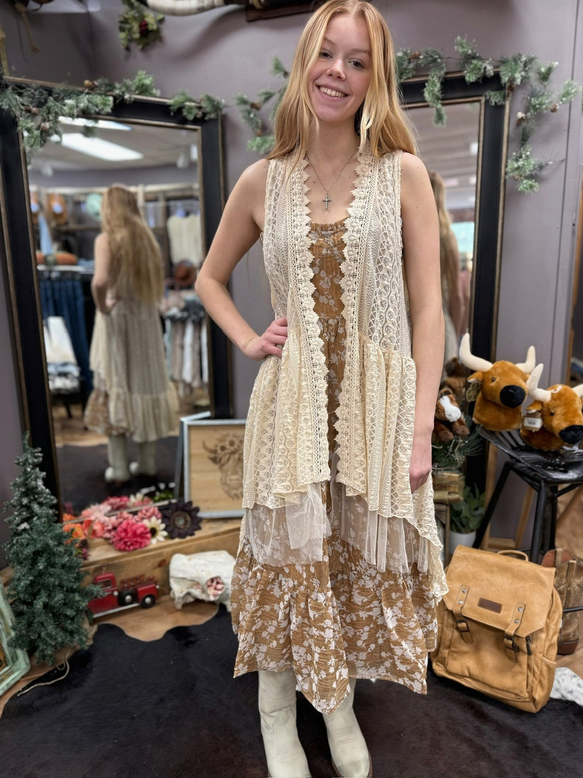 Origami Ivory Dream Lace Kimono