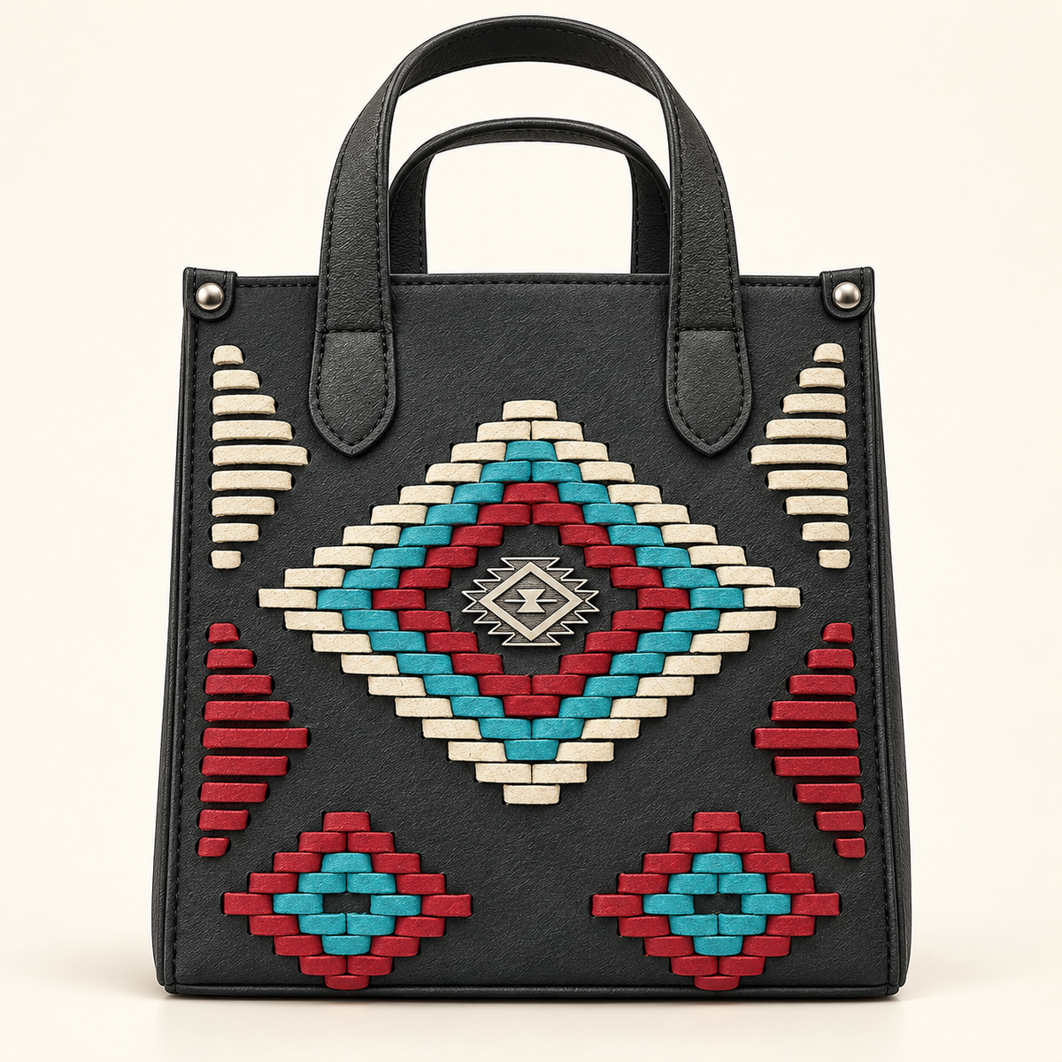 Montana West Southwestern Woven Mini Tote