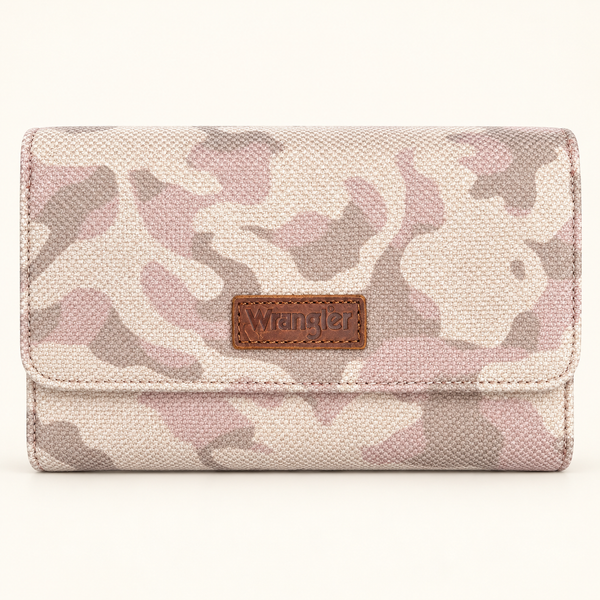 Wrangler Camo Flap Crossbody Purse