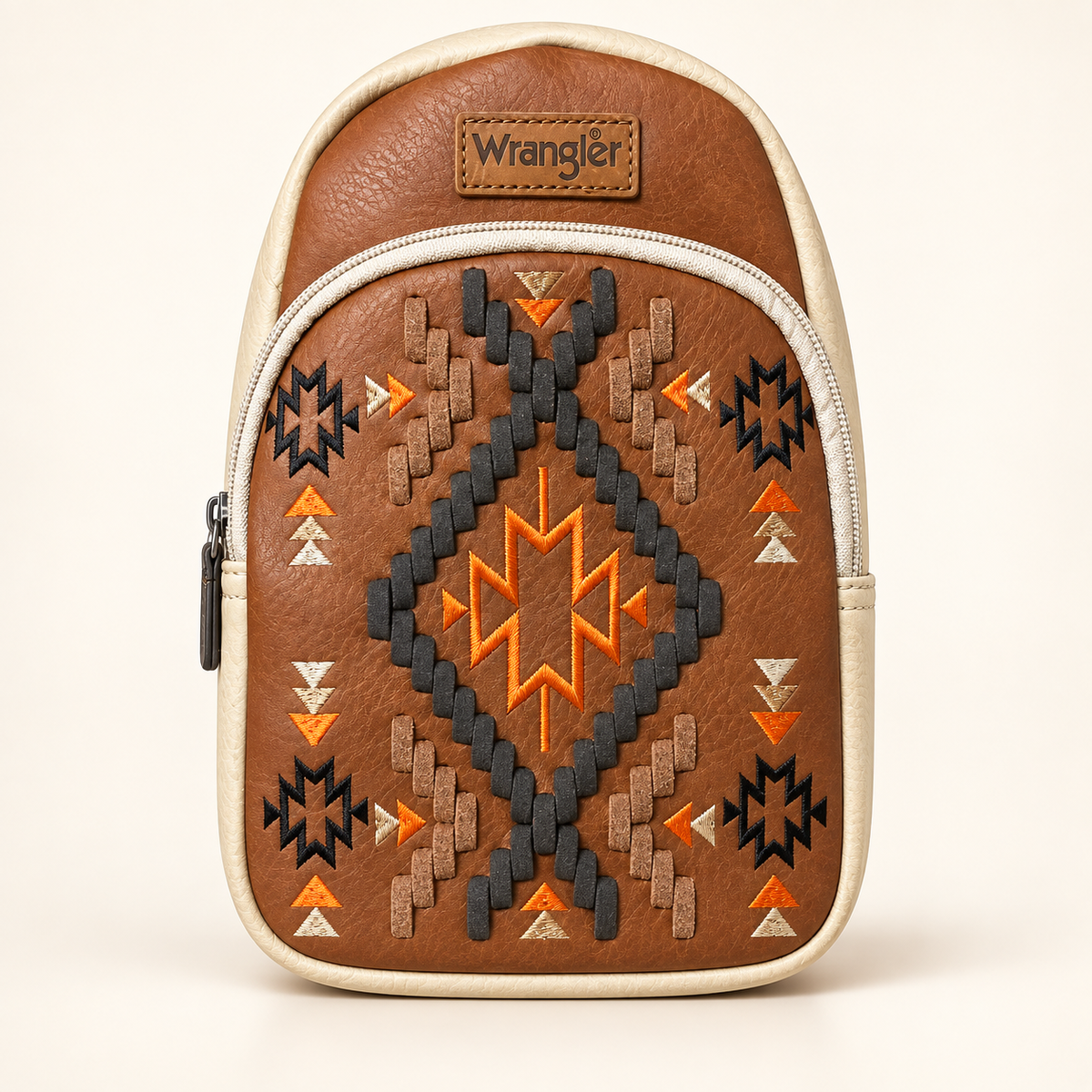 Wrangler Aztec Embroidered Sling Bag