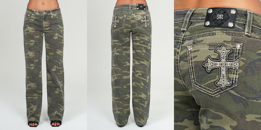 Miss Me Camo Wide Leg