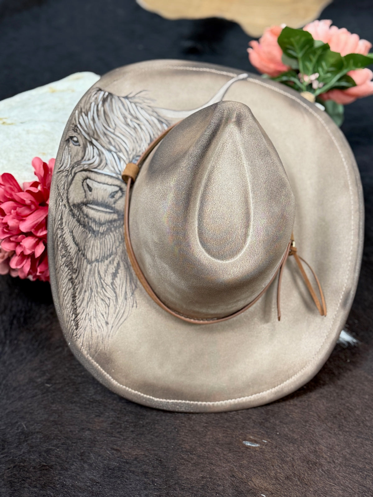 Custom Curled Brim Hat- Highland