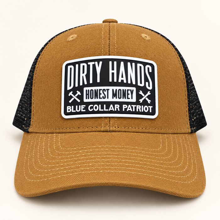Howitzer Patriotic Patch Hats – American Flag & Dirty Hands