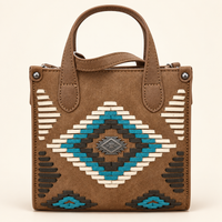 Montana West Southwestern Woven Mini Tote