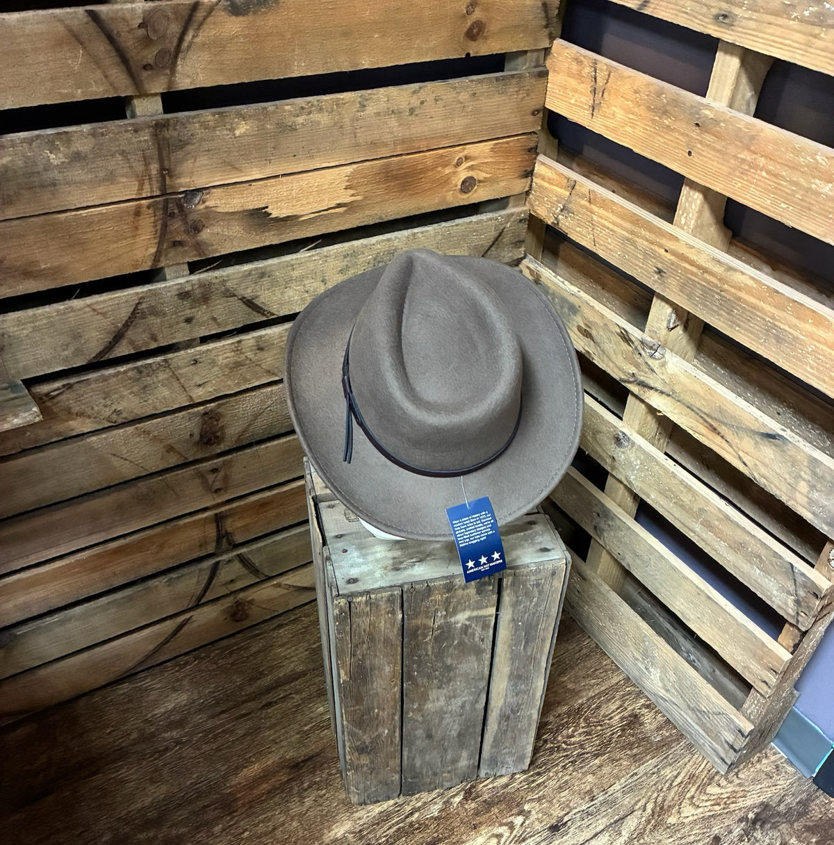 American Hat Makers Crushable Wool Felt Hat – Taupe