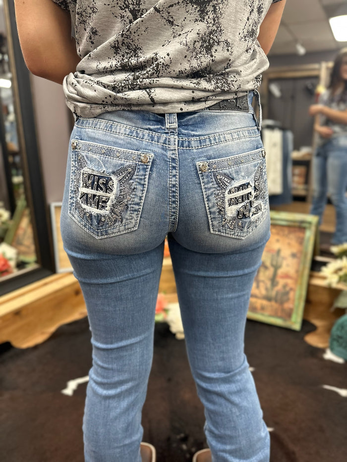 Miss Me Naija Wing Bootcut Jeans