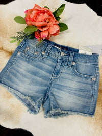 Feather Pocket Mid Rise Denim Sorts
