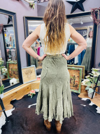 Boho Mid Length Skirt