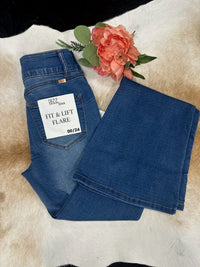 1822 "Elsie" Mid-Rise Flare Jeans