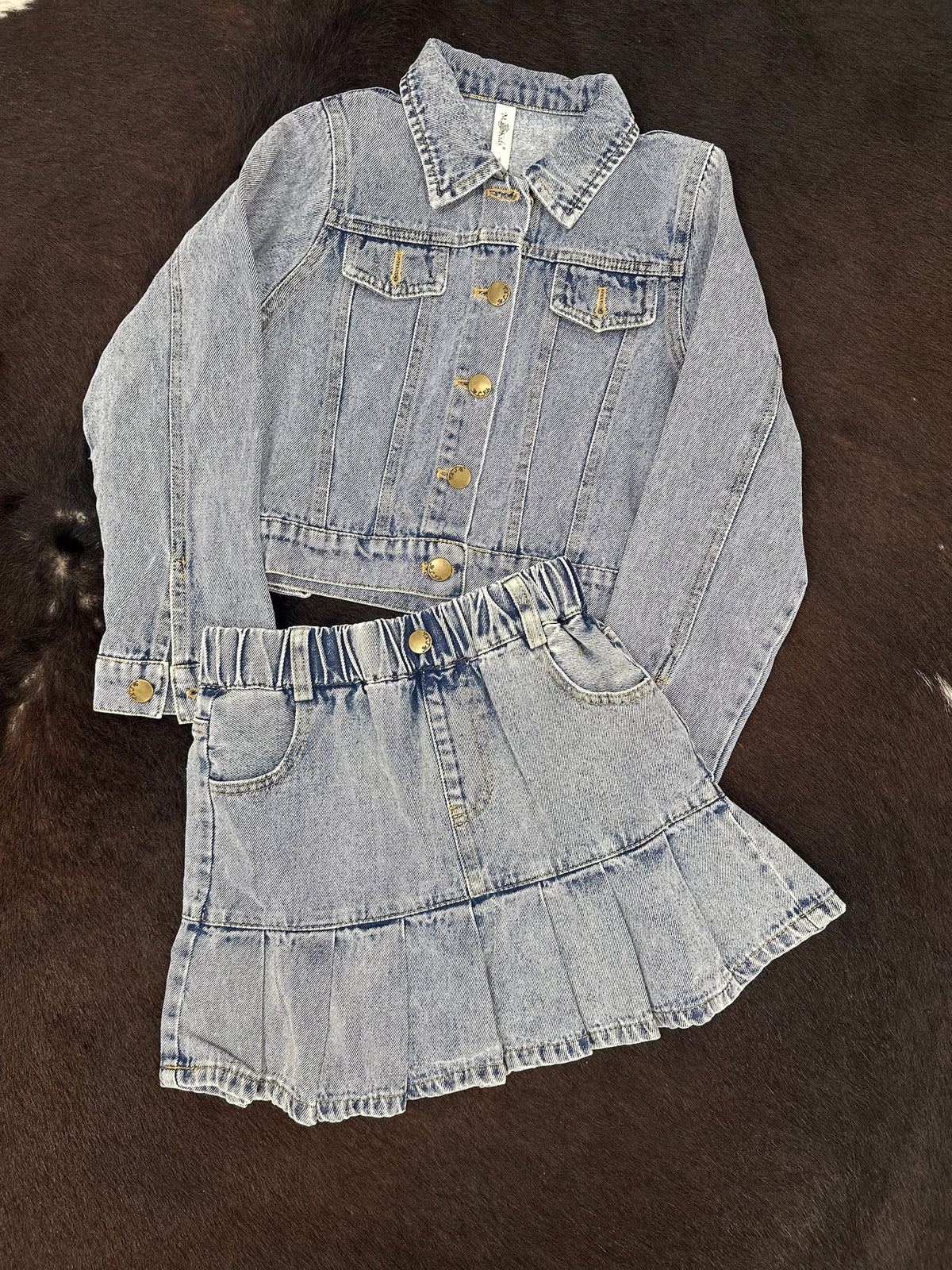 Li’l Britches Pleated Skirt by ML Kids